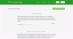 Desktop Screenshot of blog.superfeedr.com