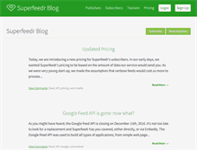 Tablet Screenshot of blog.superfeedr.com