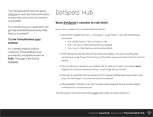 Tablet Screenshot of dotspots.superfeedr.com