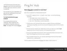 Tablet Screenshot of pingfm.superfeedr.com